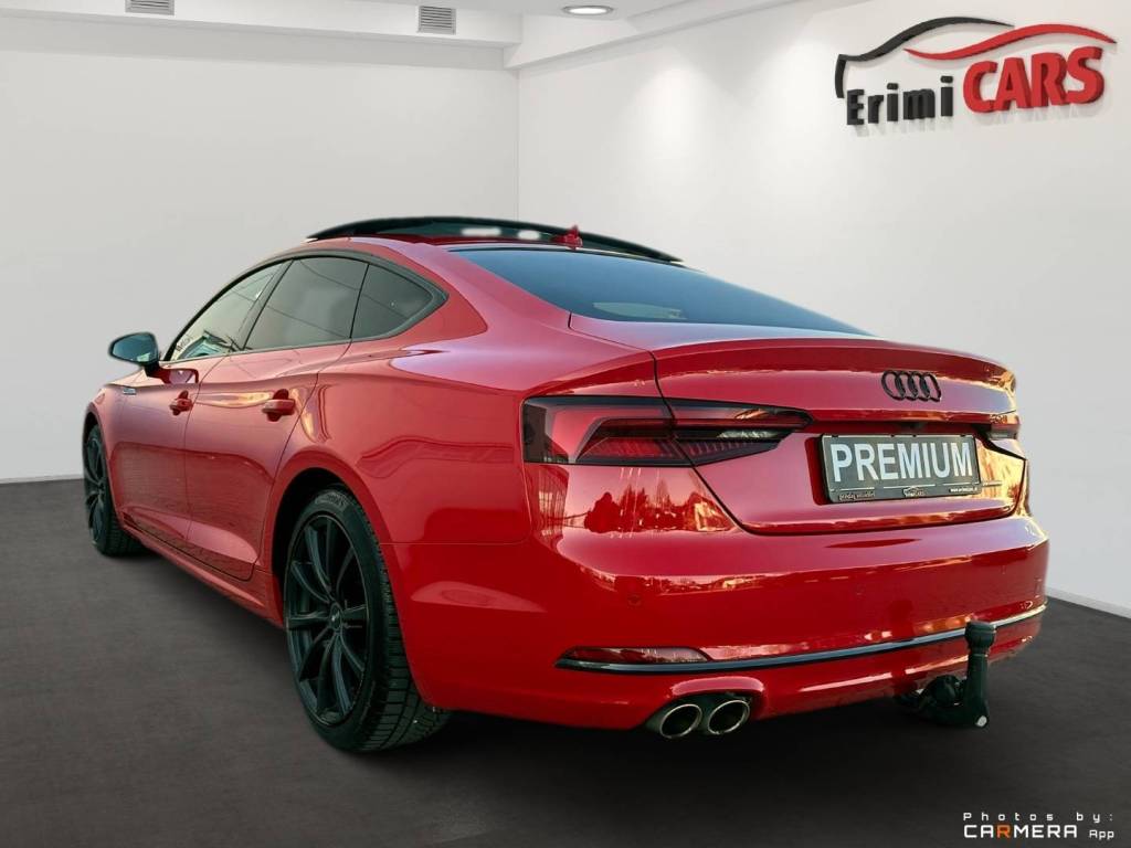 <span style="color:#004a89"> Audi  A5 Sportback </span> 40TDI Quattro  Sport 140kW/190k<span style="color:#004a89"> Matrix, Webasto,Panorama, Radar, Virtual, Kamera…    </span>