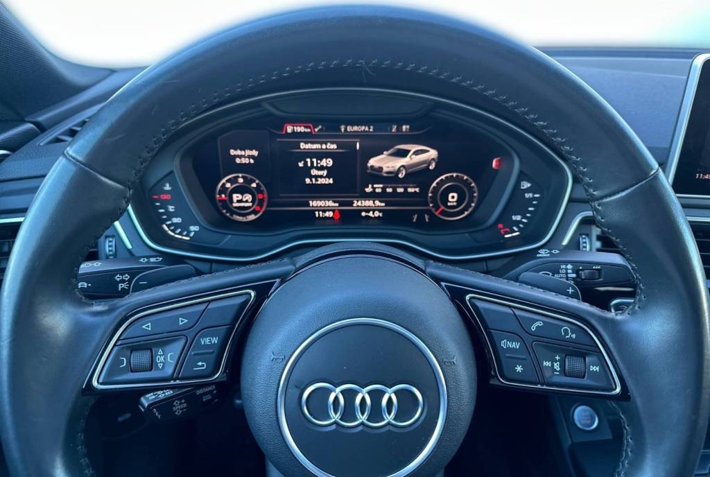 <span style="color:#004a89"> Audi  A5 Sportback </span> 40TDI Quattro  Sport 140kW/190k<span style="color:#004a89"> Matrix, Webasto,Panorama, Radar, Virtual, Kamera…    </span>
