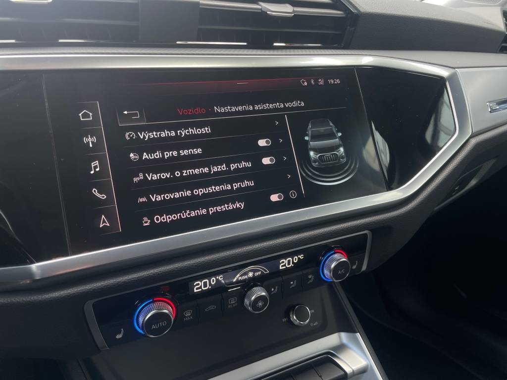 <span style="color:#004a89"> Len 79t km !  </span> 2019 Audi Q3  35  TFSI S  Tronic  110Kw/150k  <span style="color:#004a89">  LED Adaptívne svetlomety,  Virtual, Kamera…</span>