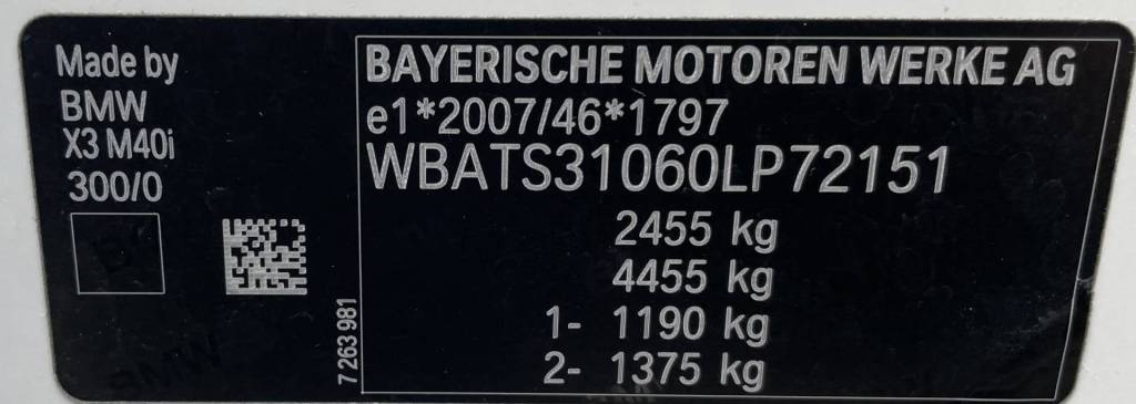 <span style="color:#004a89"> Novinka!</span>  BMW X3 ///M40i xDrive 260Kw/354k  <span style="color:#004a89"> FULL LED Adaptívne svetlomety, Panorama, Head Up…</span>