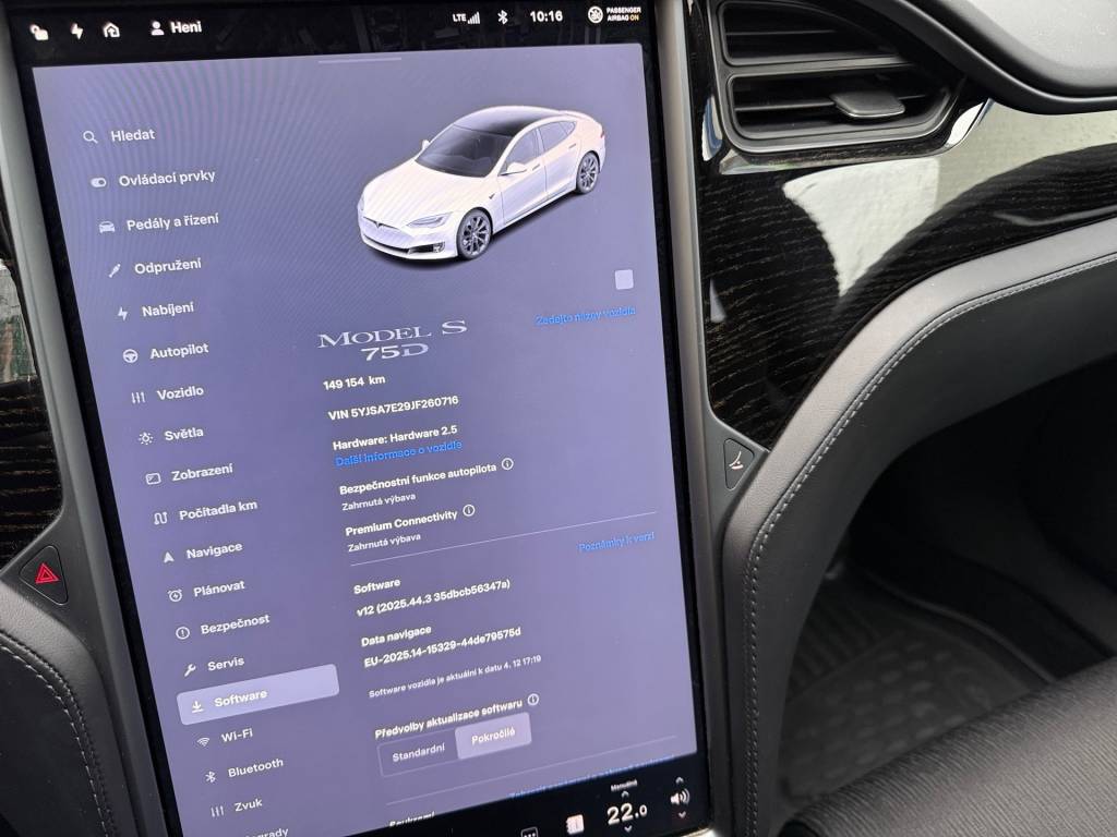 Tesla Model S 75D 4X4 DUAL MOTOR AUTOPILOT-2.5 PANORAMA PREMIUM KONEKTIVITA 386kW