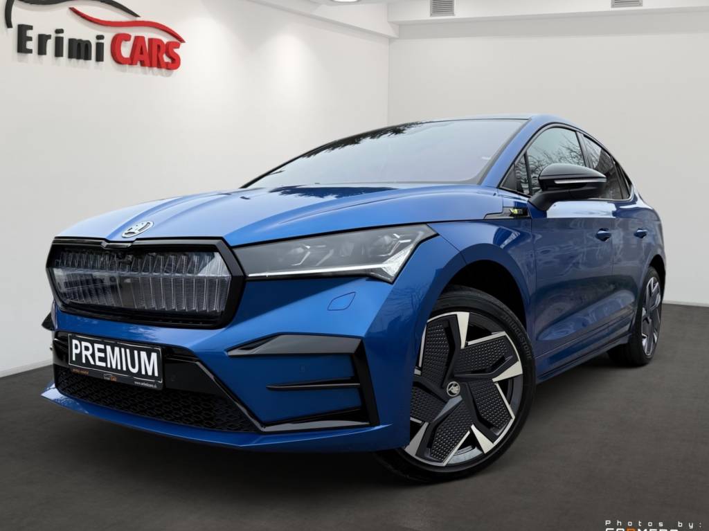 Škoda Enyaq Coupé RS 4X4 HEAD-UP CRYSTAL MATRIX 360°KAMERA MASÁŽ PANORAMA CANTON RADAR R21