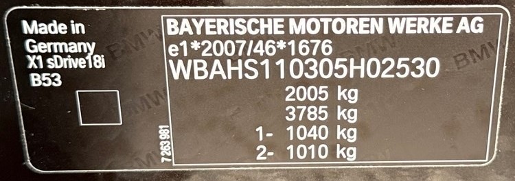 BMW X1 sDrive 18i Advantage A/T