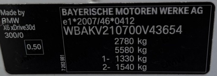BMW X6 xDrive 30d ///M Sport Edition SLOVENSKÉ AUTO 1.MAJITEĽ A/T